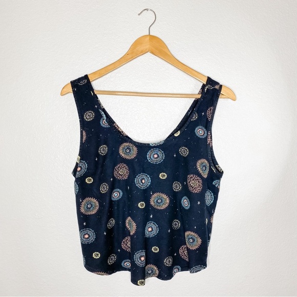 RVCA Top Black Fireworks Print Romper, Size Medium - Picture 9 of 10